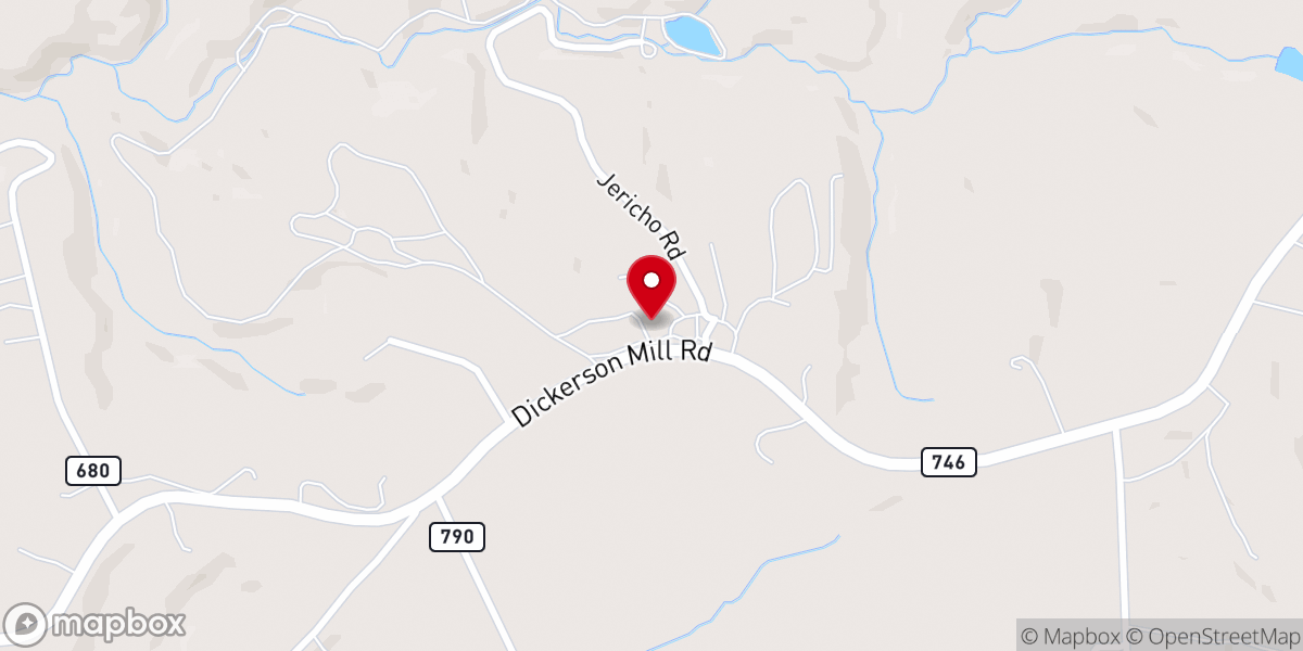 Map showing location of Holy Land USA Bedford