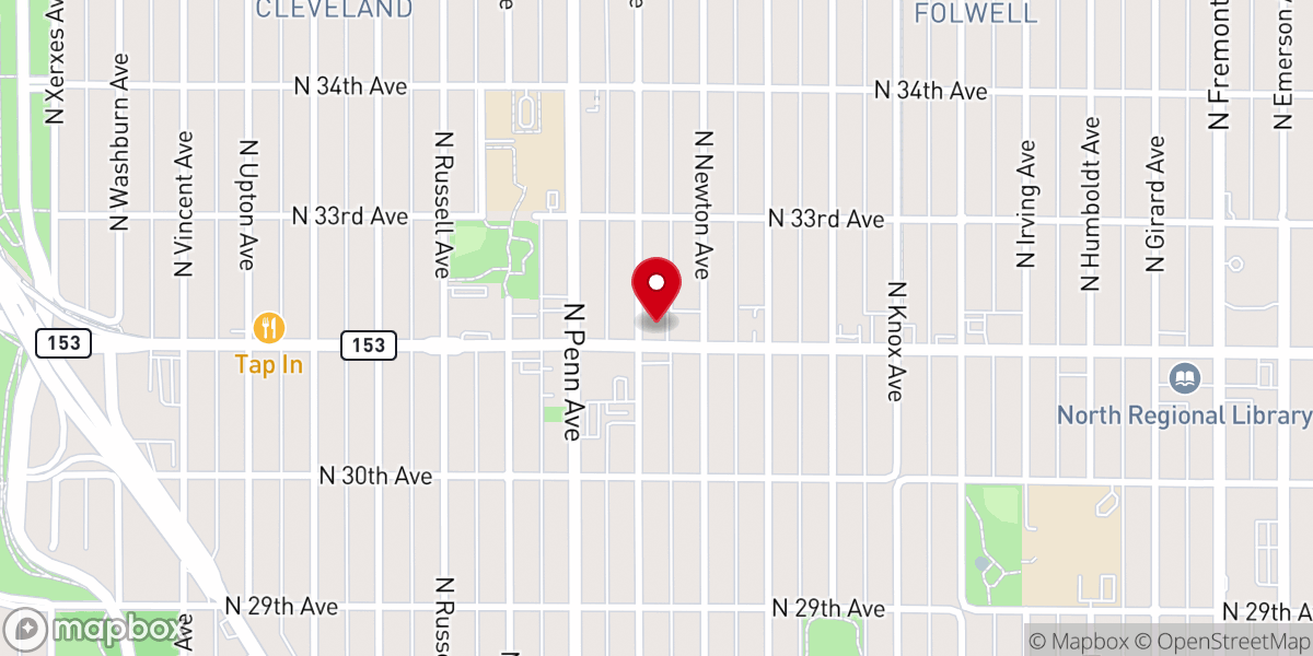 Map showing location of Proverbs Christian Fellowship