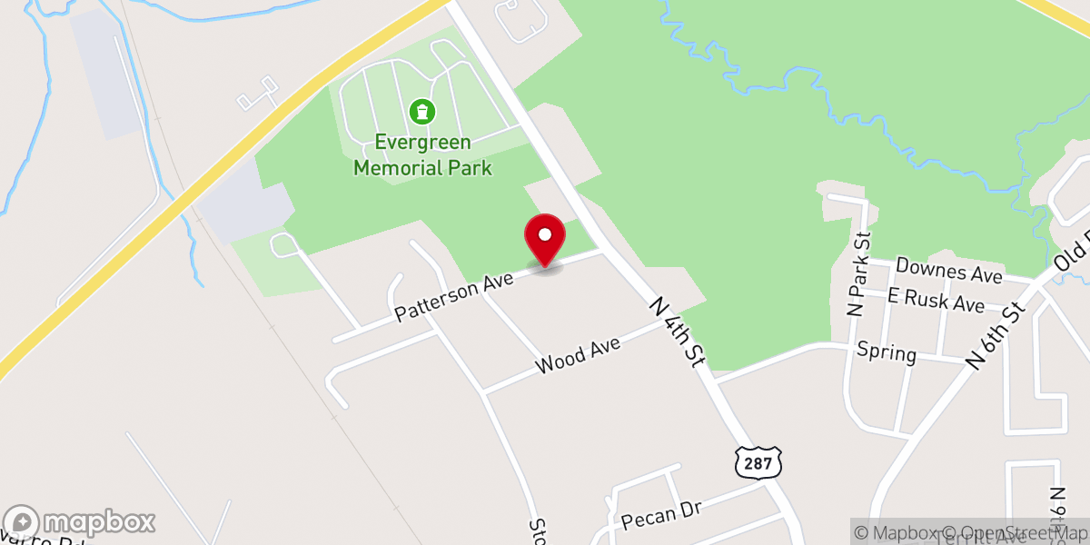 Map showing location of Friendship Missionary Baptist Church