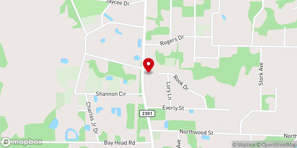 Map showing location of Radiant New Life Church