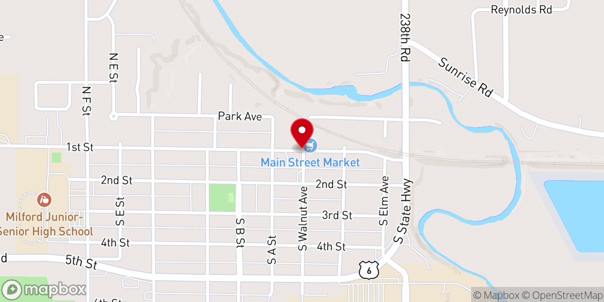 Map showing location of City Hall / Police