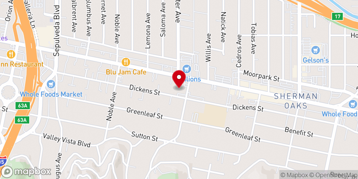 Map showing location of Sherman Oaks Lutheran Children's Center