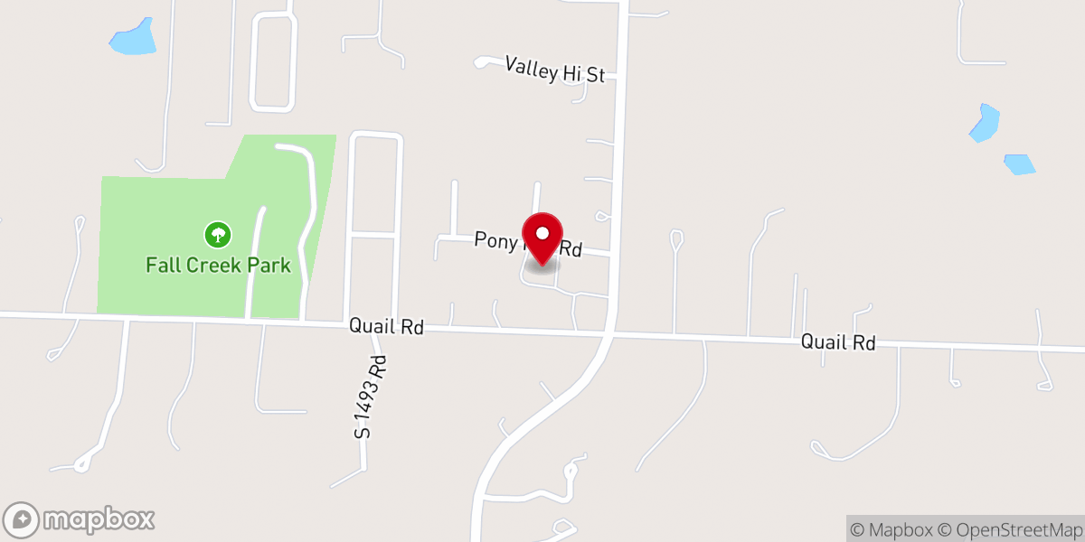 Map showing location of Saint Paul Lutheran Church
