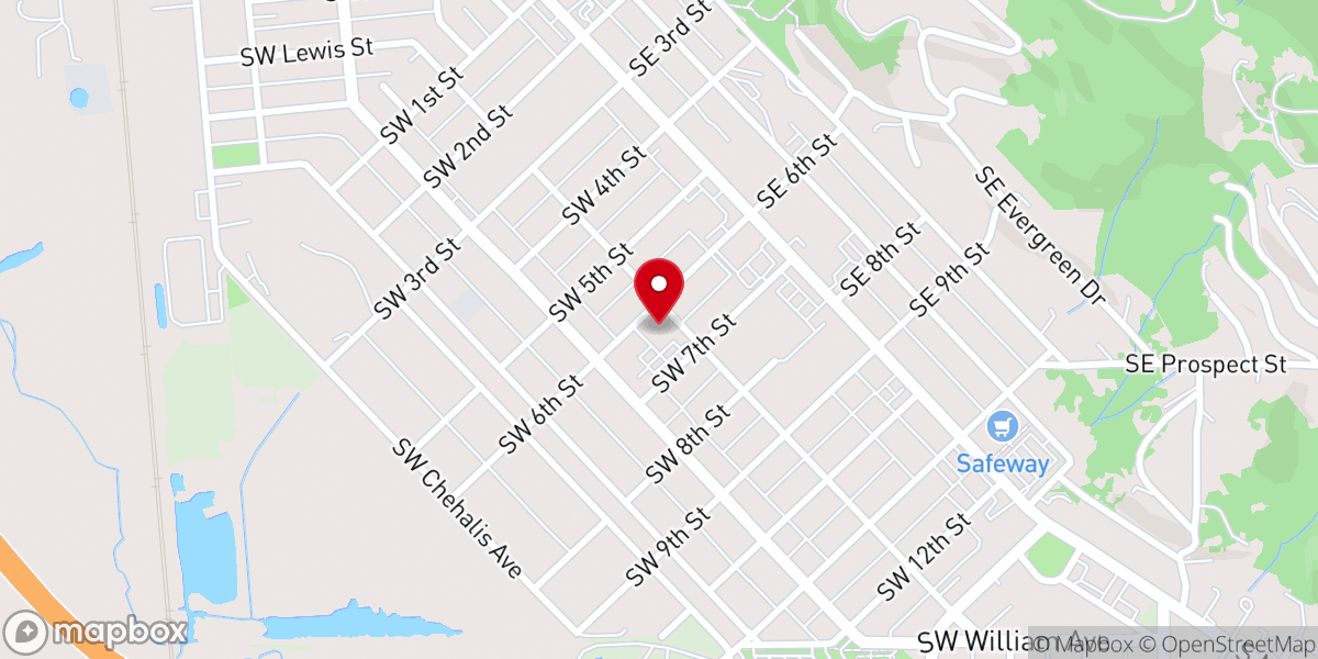 Map showing location of St. Joseph Catholic School