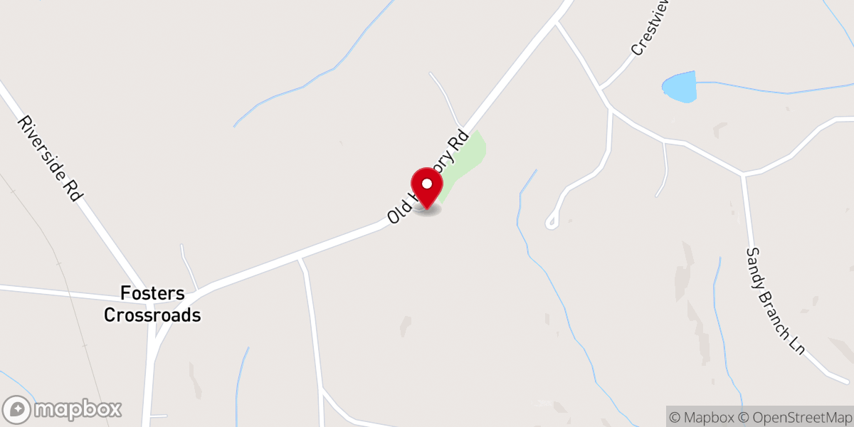 Map showing location of Old Waxhaw Presbyterian Church
