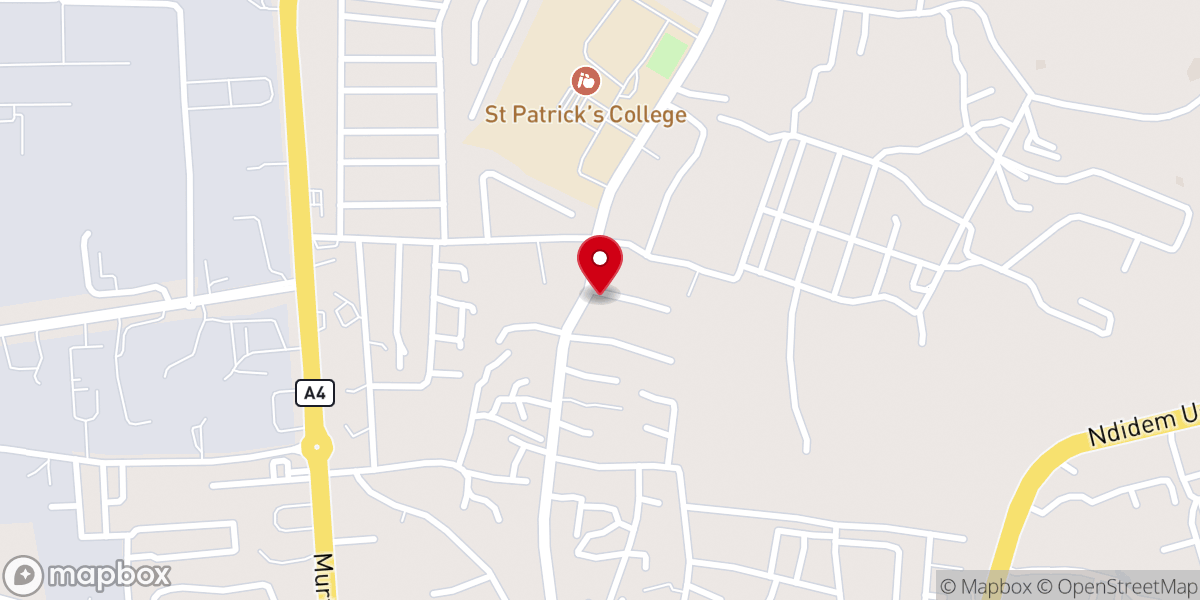 Map showing location of CCC Calabar Parish 1