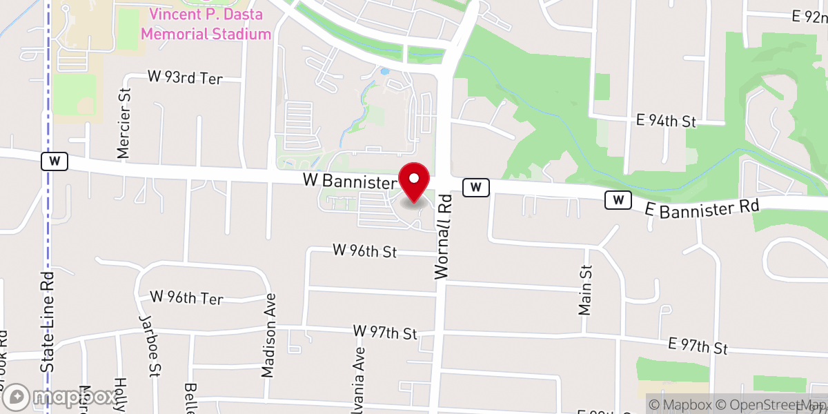 Map showing location of Colonial Presbyterian Church