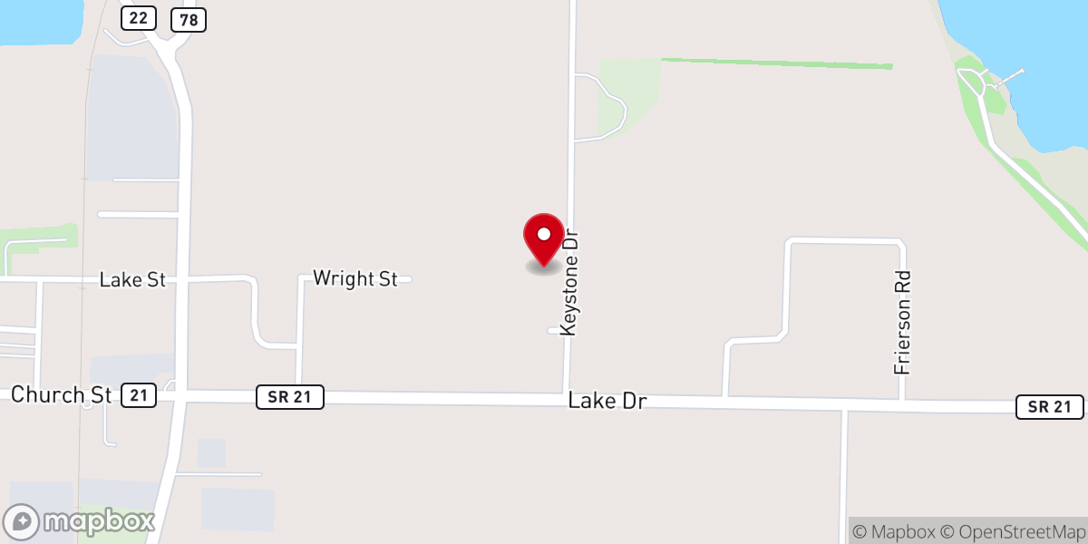 Map showing location of NorthLake Church of God