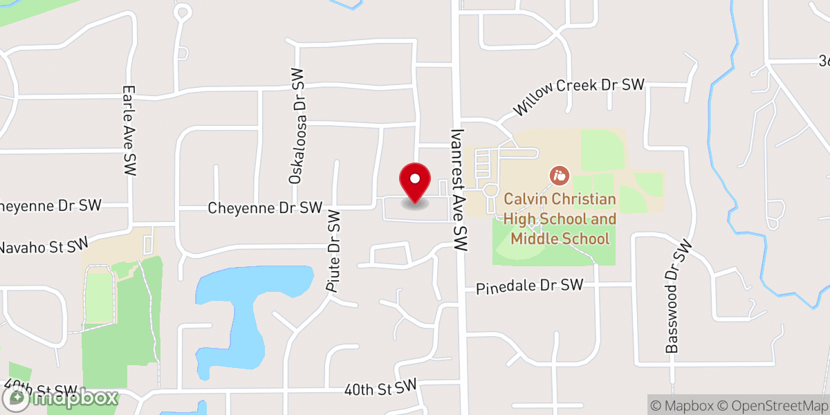 Map showing location of Ivanrest Church