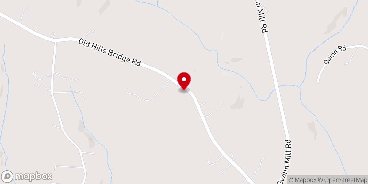 Map showing location of Wofford Chapel C. M. E. Church