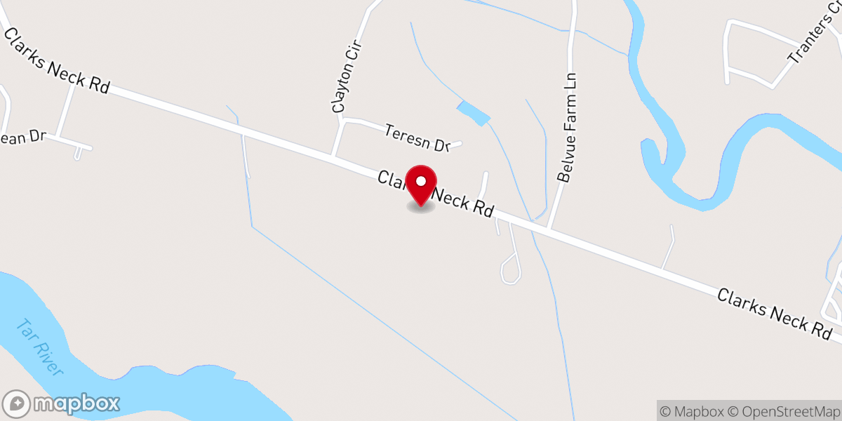 Map showing location of Riverview Baptist Church