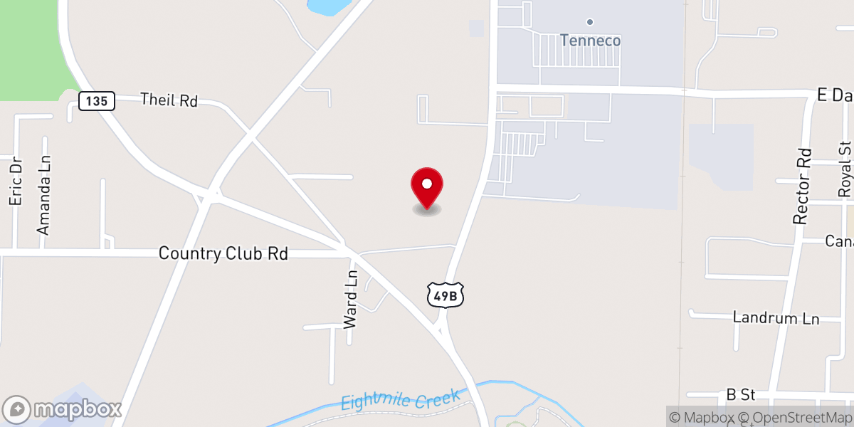 Map showing location of Greene County Fair