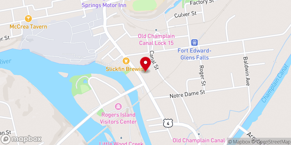Map showing location of St. James Episcopal Church