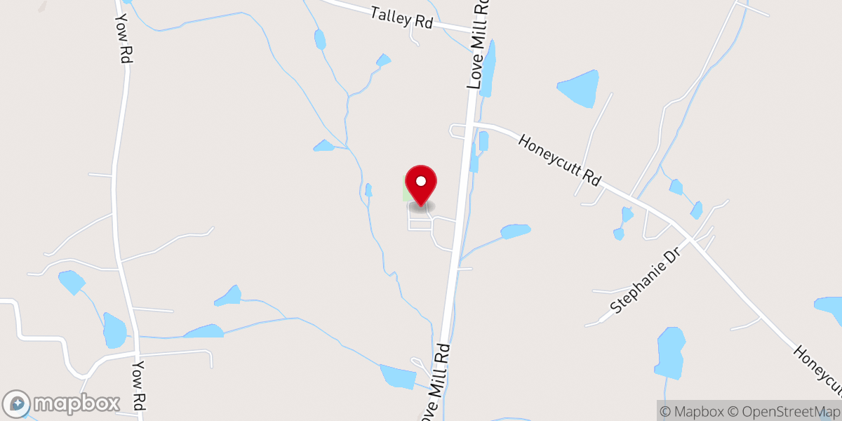 Map showing location of Kinza Memorial Baptist Church
