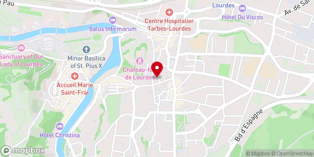 Map showing location of Mission de l'Immaculée