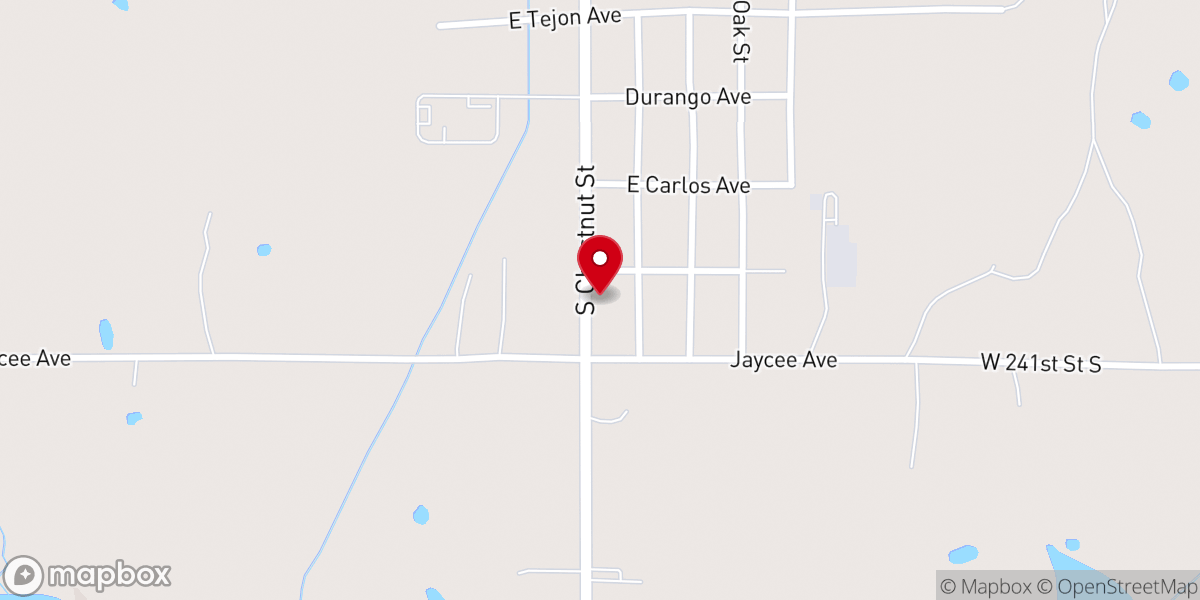 Map showing location of Bristow Social Services - Food Distribution Center