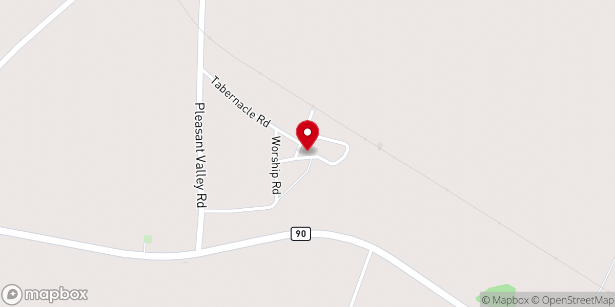 Map showing location of St. Paul Chapel