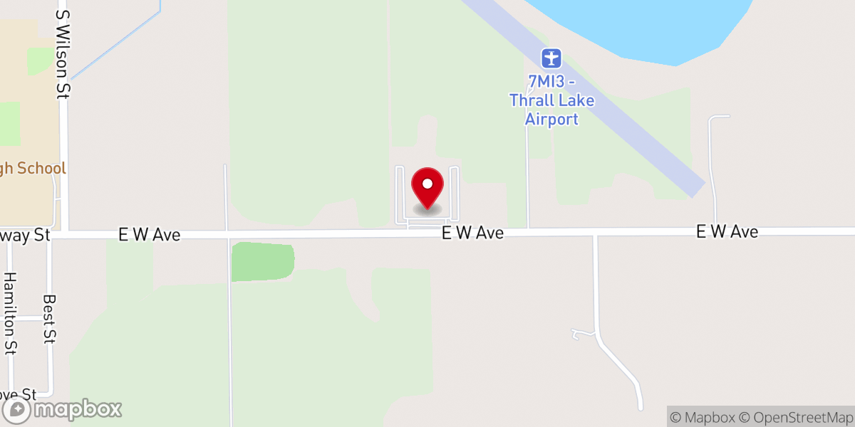 Map showing location of Monsignor Martin Parish Hall