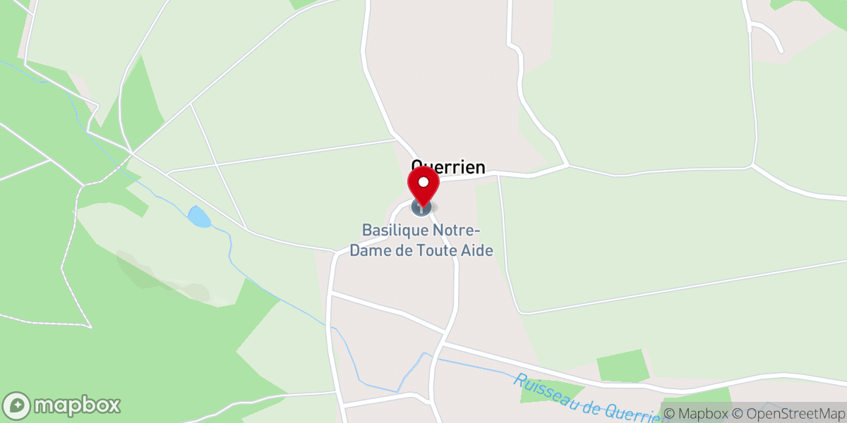 Map showing location of Sanctuaire Notre-Dame de Toute Aide