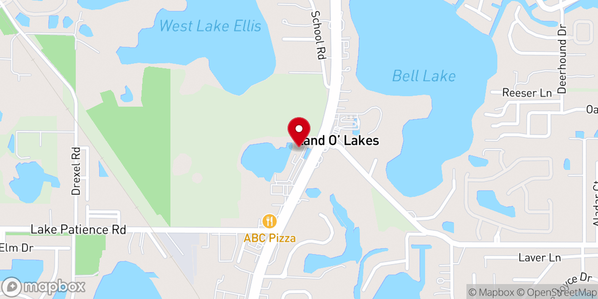 Map showing location of Pasco County Tax Collector Office Land O' Lakes