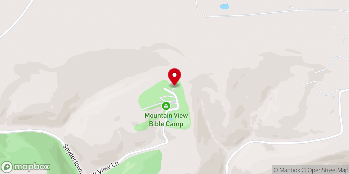 Map showing location of Mountain View Bible Camp