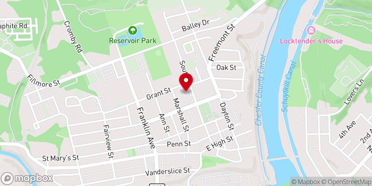 Map showing location of St Mary's Convent