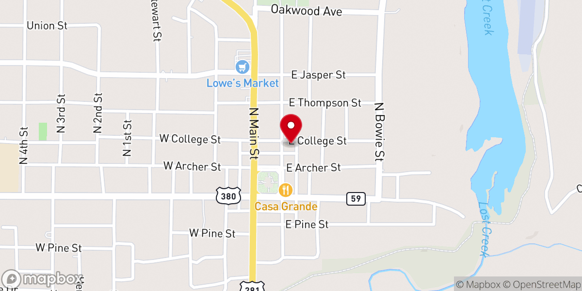 Map showing location of WIC