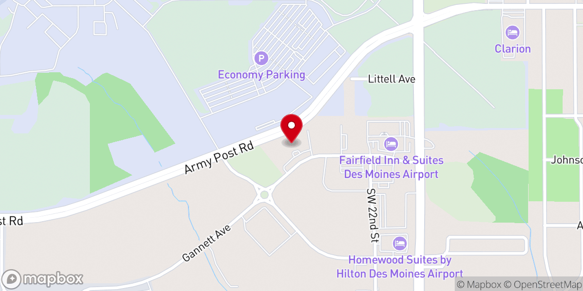 Map showing location of Iowa Annual Conference of the United Methodist Church
