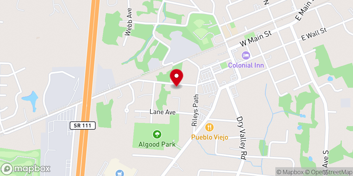 Map showing location of Burton's Chapel United Methodist Church