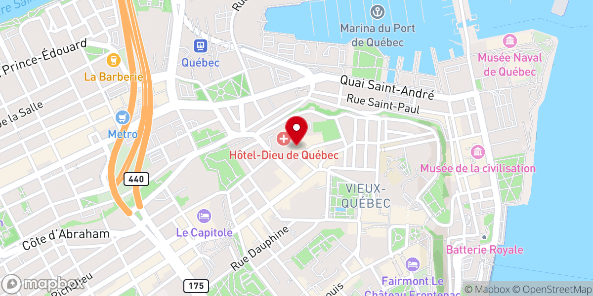 Map showing location of Le Musée du Monastère des Augustines