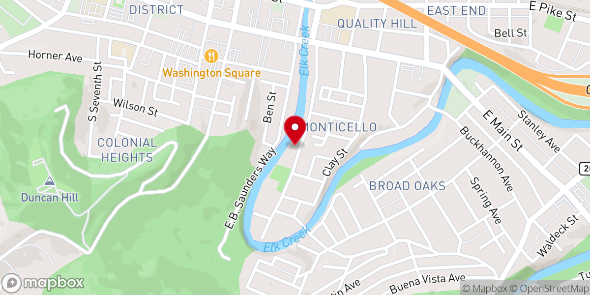 Map showing location of Church of God