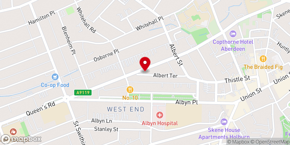 Map showing location of St Mary's Episcopal Church