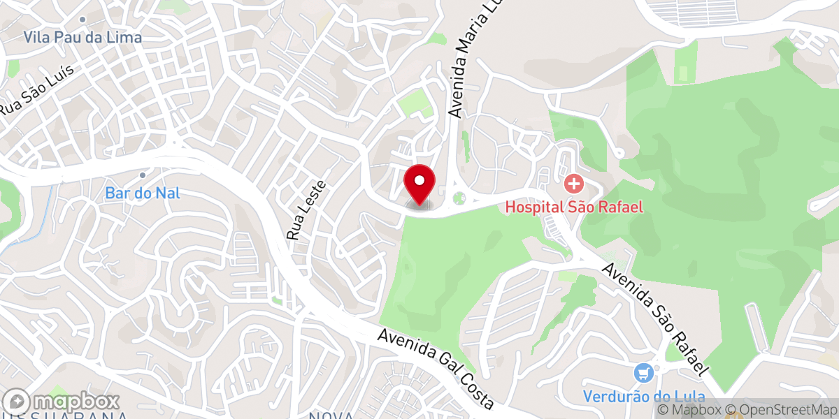 Map showing location of Primeira Igreja Batista em São Marcos