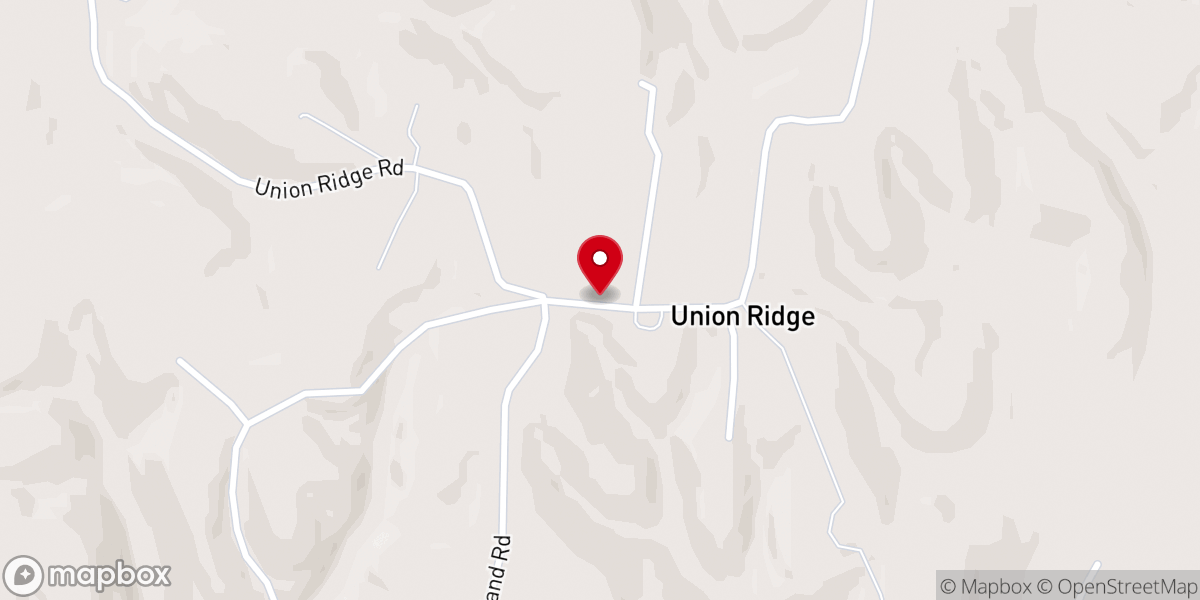 Map showing location of Hords Chapel African Methodist Episcopal Church