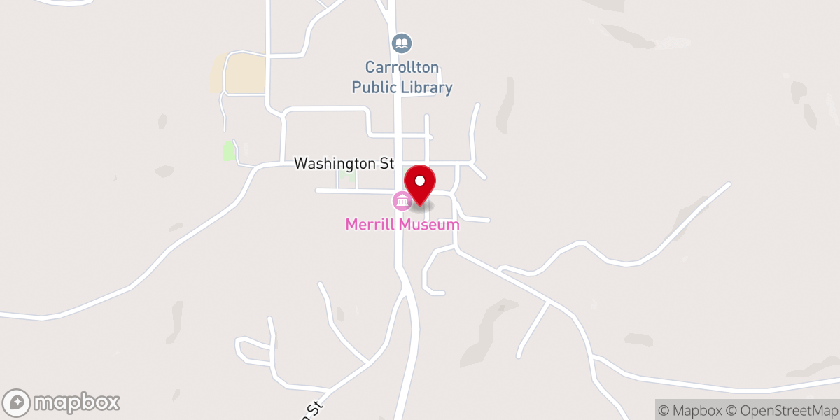 Map showing location of Carrollton United Methodist