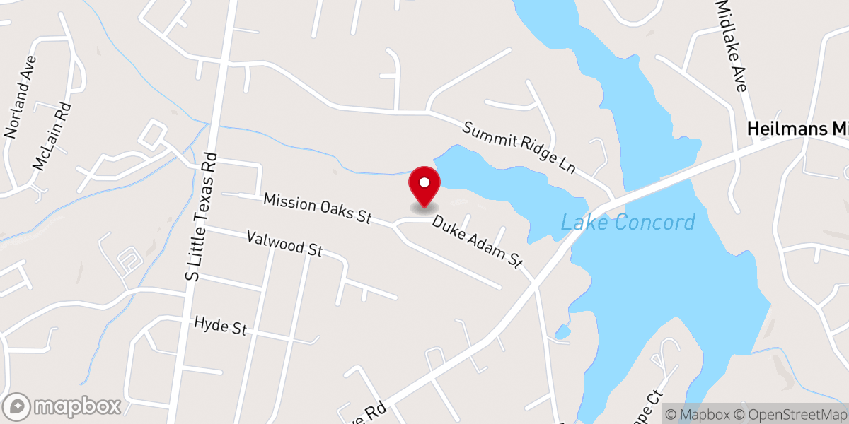 Map showing location of Cornerstone Assembly Inc Church