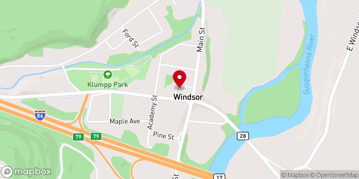 Map showing location of Light House Community Church
