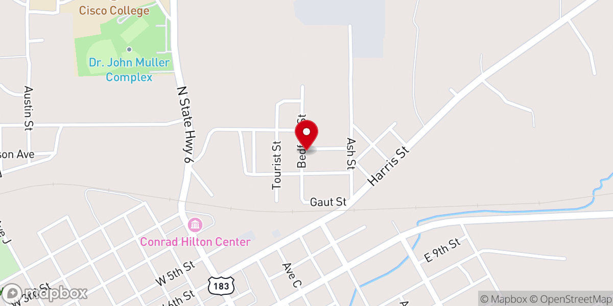 Map showing location of church