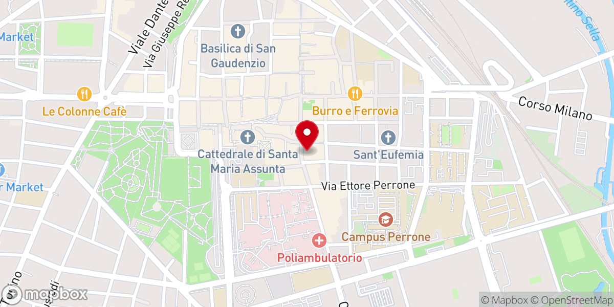 Map showing location of Chiesa di San Pietro al Rosario