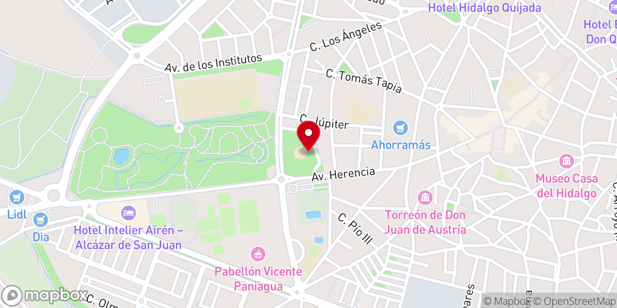 Map showing location of Capilla de la plaza de toros