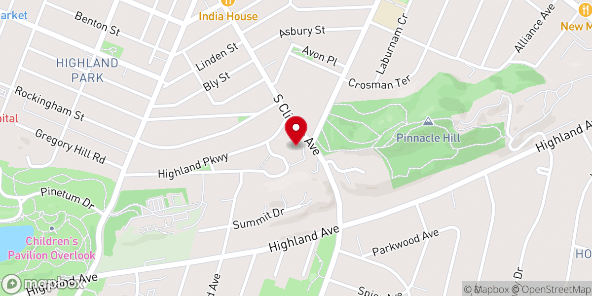 Map showing location of Artisan Church