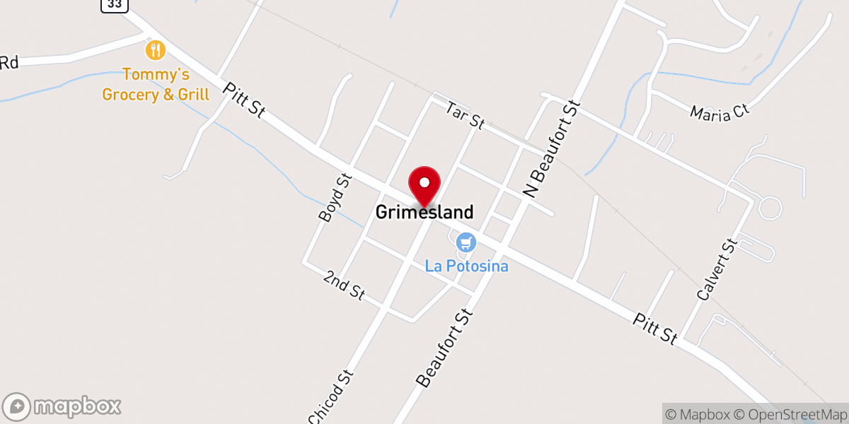 Map showing location of White Oak Missionary Baptist