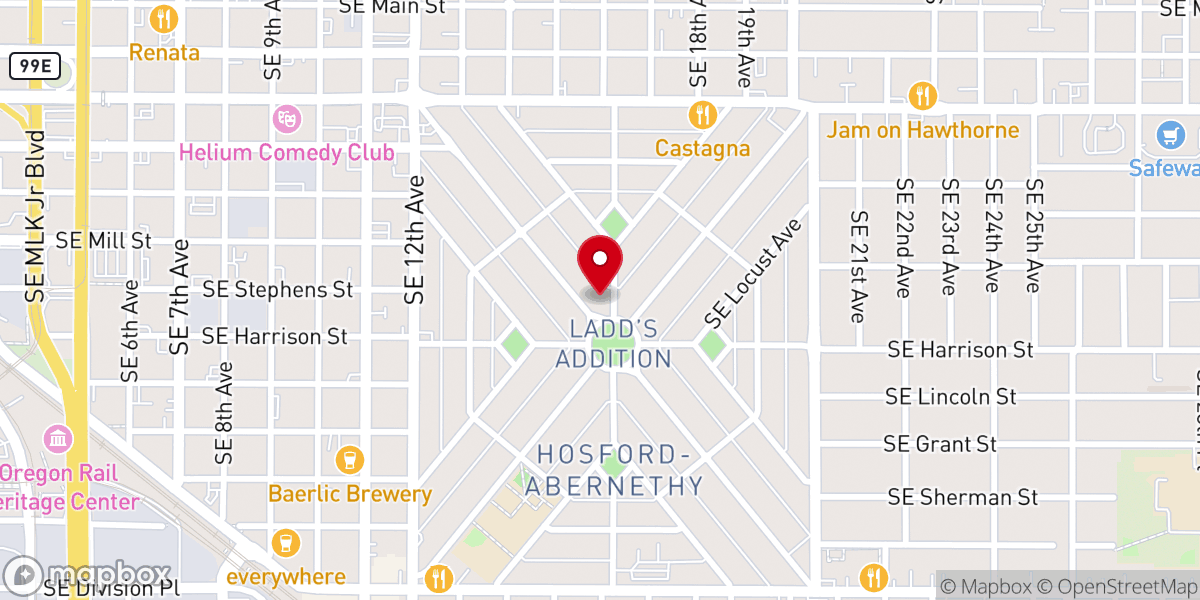 Map showing location of Chinese Baptist Church