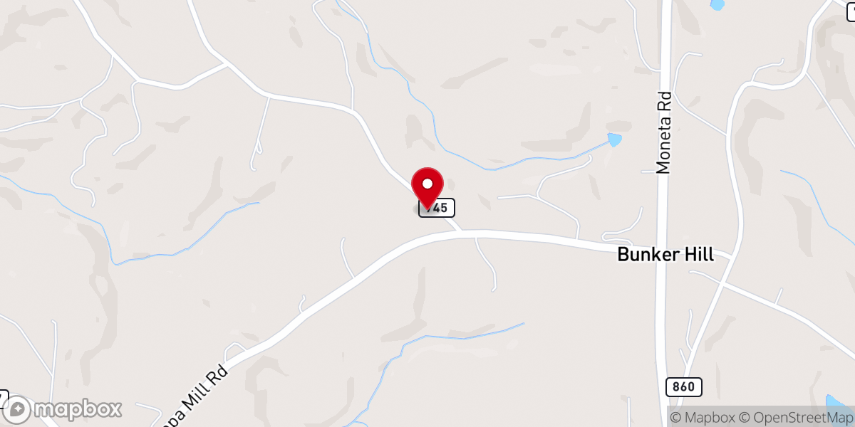 Map showing location of Mt Olivet Southern Baptist Church