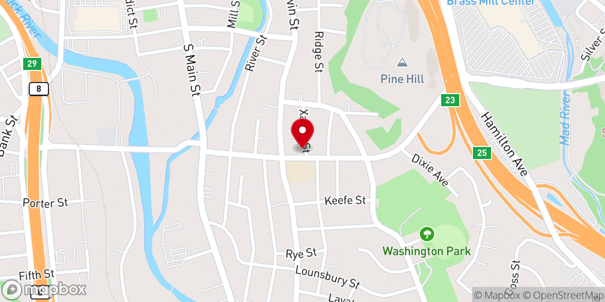 Map showing location of St Francis Xavier Church