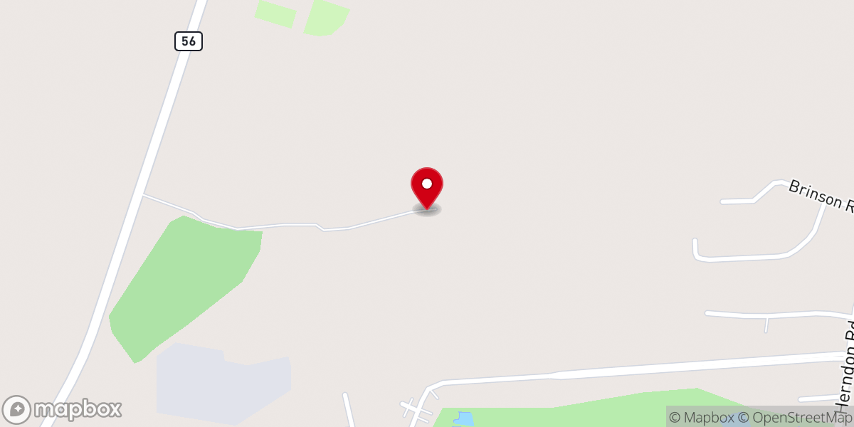 Map showing location of Blount Hill Baptist Church
