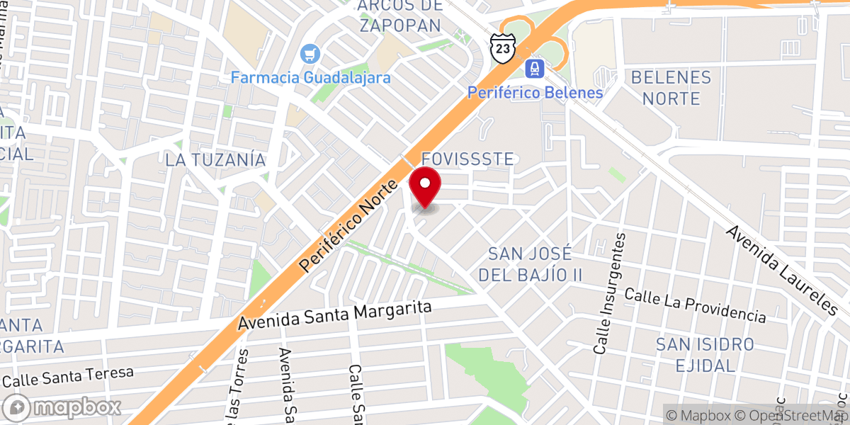Map showing location of Iglesia Vergel