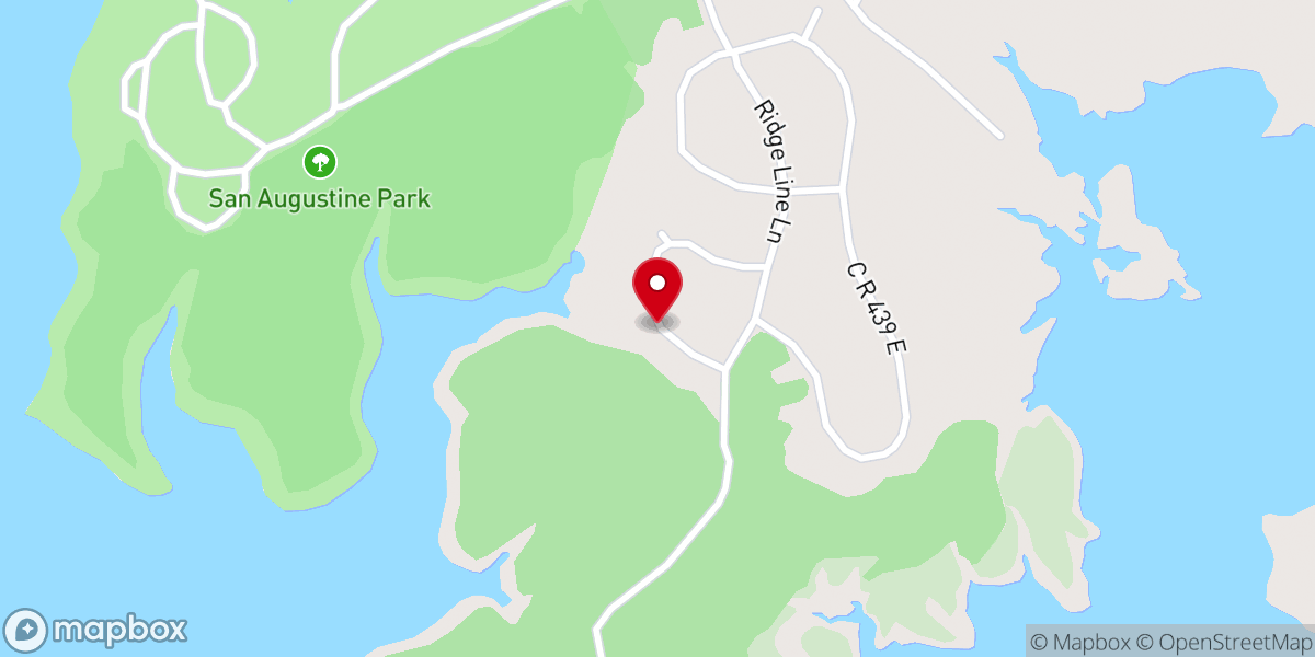 Map showing location of County Line Baptist Church