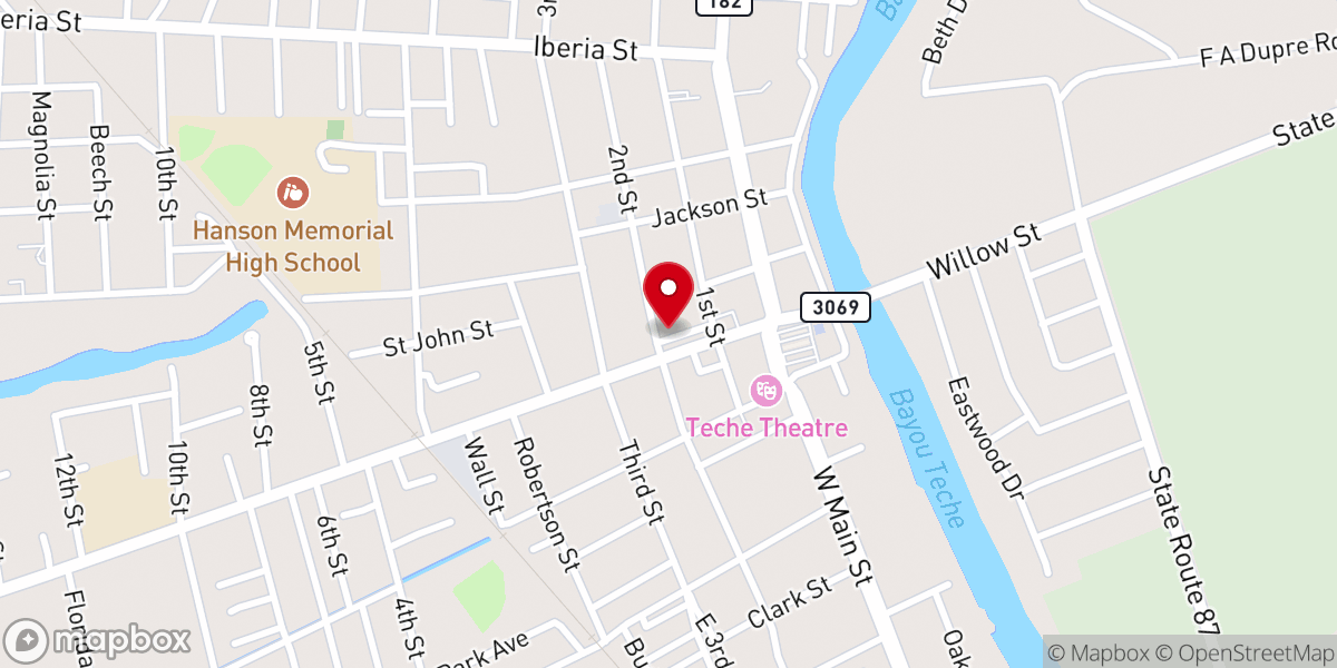 Map showing location of St Mary Parish Family Security