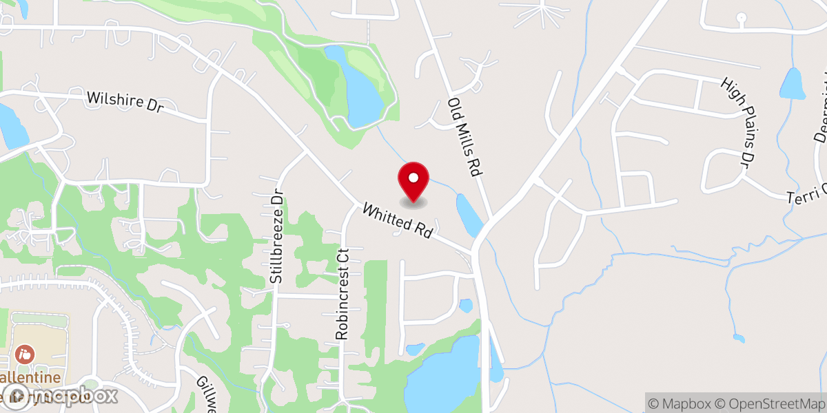 Map showing location of Fuquay-Varina Church of Christ